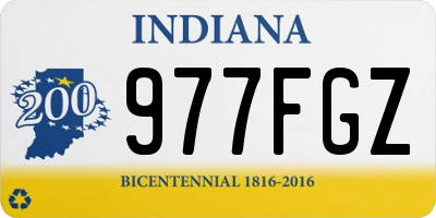 IN license plate 977FGZ