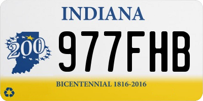 IN license plate 977FHB