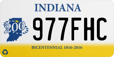 IN license plate 977FHC