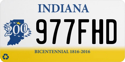 IN license plate 977FHD