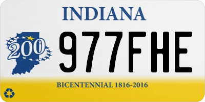 IN license plate 977FHE