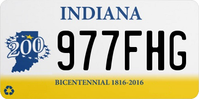 IN license plate 977FHG
