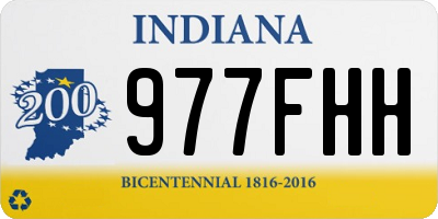 IN license plate 977FHH