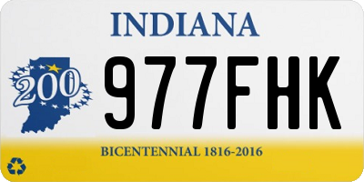 IN license plate 977FHK