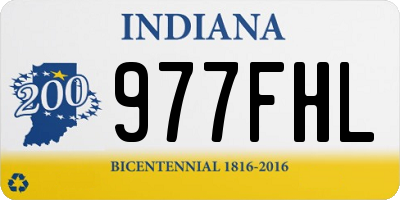 IN license plate 977FHL