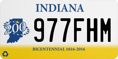 IN license plate 977FHM