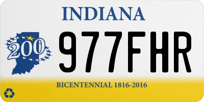 IN license plate 977FHR