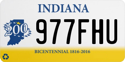 IN license plate 977FHU