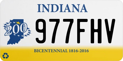 IN license plate 977FHV