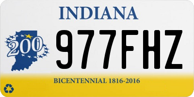 IN license plate 977FHZ