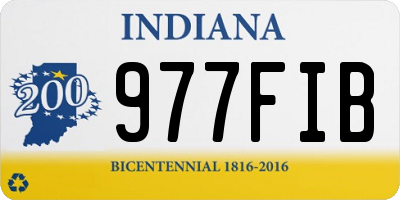 IN license plate 977FIB
