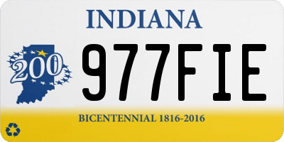 IN license plate 977FIE