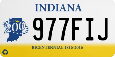 IN license plate 977FIJ