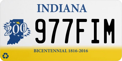 IN license plate 977FIM