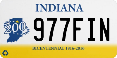IN license plate 977FIN