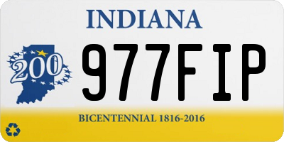 IN license plate 977FIP