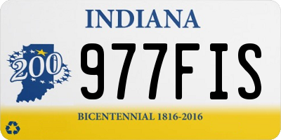 IN license plate 977FIS