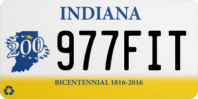 IN license plate 977FIT