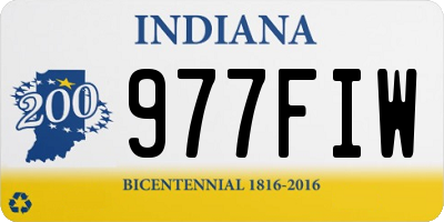 IN license plate 977FIW