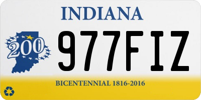 IN license plate 977FIZ