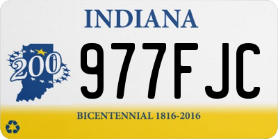 IN license plate 977FJC