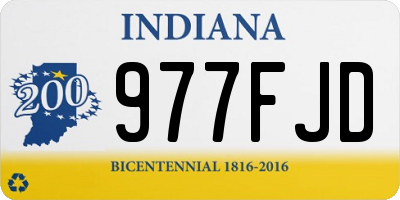 IN license plate 977FJD