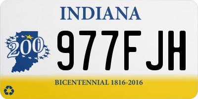 IN license plate 977FJH