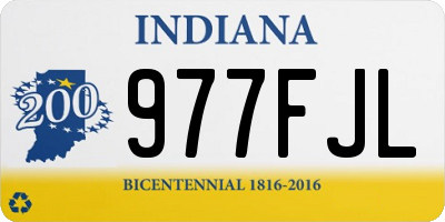 IN license plate 977FJL