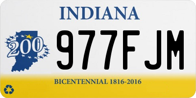 IN license plate 977FJM