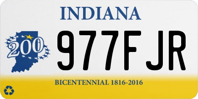 IN license plate 977FJR