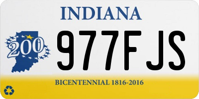 IN license plate 977FJS