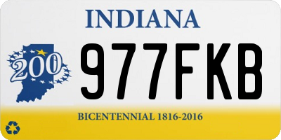 IN license plate 977FKB