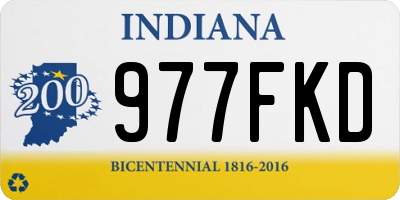 IN license plate 977FKD