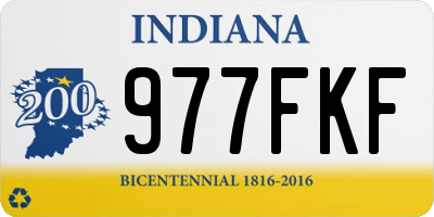 IN license plate 977FKF