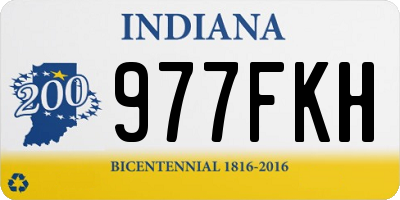 IN license plate 977FKH