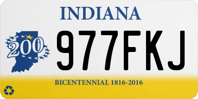 IN license plate 977FKJ