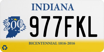 IN license plate 977FKL