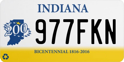 IN license plate 977FKN