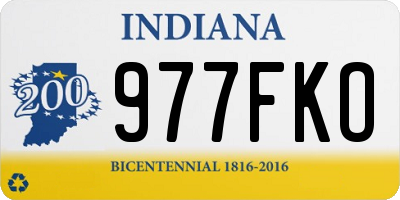 IN license plate 977FKO