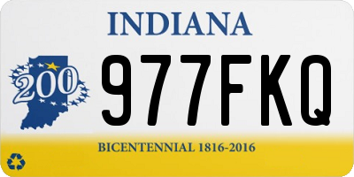 IN license plate 977FKQ