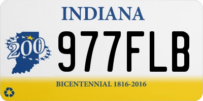 IN license plate 977FLB