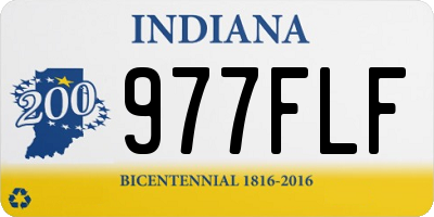 IN license plate 977FLF