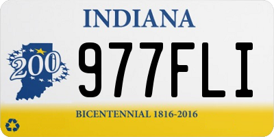 IN license plate 977FLI