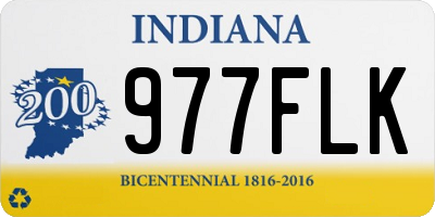 IN license plate 977FLK