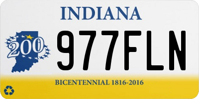 IN license plate 977FLN