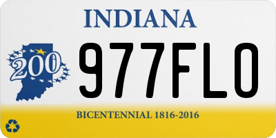 IN license plate 977FLO