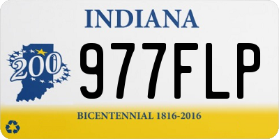 IN license plate 977FLP