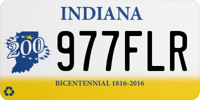IN license plate 977FLR