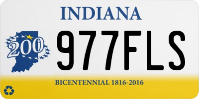 IN license plate 977FLS
