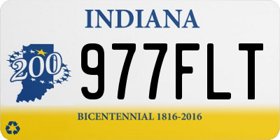 IN license plate 977FLT